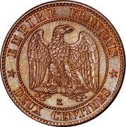 France 2 Centimes Napoleon III 1861 K KM# 796.3 EMPIRE FRANÇAIS K DEUX CENTIMES coin reverse France 2 Centimes Napoleon III 1861 K KM# 796.3 EMPIRE FRANÇAIS K DEUX CENTIMES coin reverse