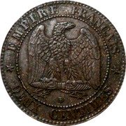 France 2 Centimes Napoleon III 1862 BB (r) KM# 796.5 EMPIRE FRANÇAIS BB DEUX CENTIMES coin reverse France 2 Centimes Napoleon III 1862 BB (r) KM# 796.5 EMPIRE FRANÇAIS BB DEUX CENTIMES coin reverse