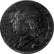 France 2 Francs Louis XVIII 1817 H KM# 710.4 LOUIS XVIII ROI DE FRANCE. MICHAUT F. coin obverse