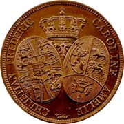 France 2 Francs Prince and Princess of Denmark Visit to Paris Mint 1822 KM# M8 CHRISTIAN FREDERIC CAROLINE AMELIE coin obverse France 2 Francs Prince and Princess of Denmark Visit to Paris Mint 1822 KM# M8 CHRISTIAN FREDERIC CAROLINE AMELIE coin obverse