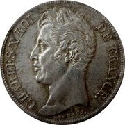 France 2 Francs Charles X 1826 I KM# 725.6 CHARLES X ROI DE FRANCE. MICHAUT. coin obverse