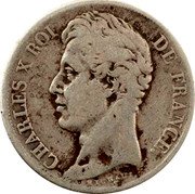 France 2 Francs Charles X 1826 Q KM# 725.11 CHARLES X ROI DE FRANCE. MICHAUT. coin obverse