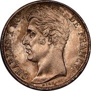 France 2 Francs Charles X 1830 T KM# 725.12 CHARLES X ROI DE FRANCE. MICHAUT. coin obverse