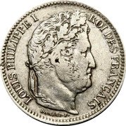 France 2 Francs Louis Philippe I 1834 I KM# 743.6 LOUIS PHILIPPE I ROI DES FRANÇAIS DOMARD. F. coin obverse France 2 Francs Louis Philippe I 1834 I KM# 743.6 LOUIS PHILIPPE I ROI DES FRANÇAIS DOMARD. F. coin obverse