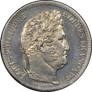 France 2 Francs Louis Philippe I 1834 MA KM# 743.10 LOUIS PHILIPPE I ROI DES FRANÇAIS DOMARD. F. coin obverse France 2 Francs Louis Philippe I 1834 MA KM# 743.10 LOUIS PHILIPPE I ROI DES FRANÇAIS DOMARD. F. coin obverse