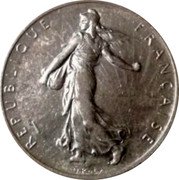 France 2 Francs The Sower 1919 KM# 845.1 REPUBLIQUE FRANÇAISE O. ROTY coin obverse France 2 Francs The Sower 1919 KM# 845.1 REPUBLIQUE FRANÇAISE O. ROTY coin obverse
