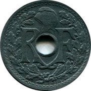 France 20 Centimes Phrygian Cap 1945 C KM# 907.3 R F EM LINDAUER coin obverse