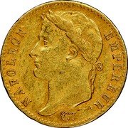 France 20 Francs Hundred Days. Napoleon 1815 A KM# 705.1 NAPOLEON EMPEREUR. DROZ F. coin obverse France 20 Francs Hundred Days. Napoleon 1815 A KM# 705.1 NAPOLEON EMPEREUR. DROZ F. coin obverse