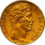 France 20 Francs Charles X 1828 A KM# 726.1 CHARLES X ROI DE FRANCE. MICHAUT coin obverse France 20 Francs Charles X 1828 A KM# 726.1 CHARLES X ROI DE FRANCE. MICHAUT coin obverse