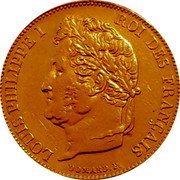 France 20 Francs Louis-Philippe I 1848 A KM# 750.1 LOUIS PHILIPPE I ROI DES FRANÇAIS DOMARD. F. coin obverse France 20 Francs Louis-Philippe I 1848 A KM# 750.1 LOUIS PHILIPPE I ROI DES FRANÇAIS DOMARD. F. coin obverse
