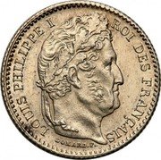 France 25 Centimes Louis Philippe I 1847 A KM# 755.1 LOUIS PHILIPPE I ROI DES FRANÇAIS DOMARD.F. coin obverse France 25 Centimes Louis Philippe I 1847 A KM# 755.1 LOUIS PHILIPPE I ROI DES FRANÇAIS DOMARD.F. coin obverse