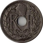 France 25 Centimes Phrygian Cap 1916 KM# 867 R F EM LINDAUER coin obverse France 25 Centimes Phrygian Cap 1916 KM# 867 R F EM LINDAUER coin obverse