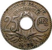 France 25 Centimes Phrygian Cap 1928 KM# 867a LIBERTE EGALITE FRATERNITE 25 CMES 1917 coin reverse France 25 Centimes Phrygian Cap 1928 KM# 867a LIBERTE EGALITE FRATERNITE 25 CMES 1917 coin reverse