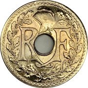 France 25 Centimes Phrygian Cap 1940 KM# 867b RF EM LINDAUER coin obverse