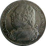 France 5 Francs Louis XVIII 1814 B KM# 702.2 LOUIS XVIII ROI DE FRANCE. TIOLIER F. coin obverse France 5 Francs Louis XVIII 1814 B KM# 702.2 LOUIS XVIII ROI DE FRANCE. TIOLIER F. coin obverse