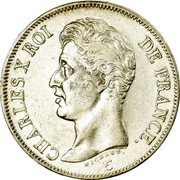 France 5 Francs Charles X 1825 K KM# 720.7 CHARLES X ROI DE FRANCE. MICHAUT. coin obverse France 5 Francs Charles X 1825 K KM# 720.7 CHARLES X ROI DE FRANCE. MICHAUT. coin obverse