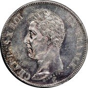 France 5 Francs Charles X 1826 MA KM# 720.10 CHARLES X ROI DE FRANCE. MICHAUT. coin obverse France 5 Francs Charles X 1826 MA KM# 720.10 CHARLES X ROI DE FRANCE. MICHAUT. coin obverse