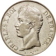 France 5 Francs Charles X 1829 K KM# 728.7 CHARLES X ROI DE FRANCE. MICHAUT. coin obverse France 5 Francs Charles X 1829 K KM# 728.7 CHARLES X ROI DE FRANCE. MICHAUT. coin obverse