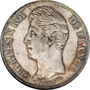 France 5 Francs Charles X 1829 T KM# 728.12 CHARLES X ROI DE FRANCE. MICHAUT. coin obverse France 5 Francs Charles X 1829 T KM# 728.12 CHARLES X ROI DE FRANCE. MICHAUT. coin obverse