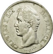 France 5 Francs Charles X. 1830 L KM# 728.8 CHARLES X ROI DE FRANCE. MICHAUT. coin obverse France 5 Francs Charles X. 1830 L KM# 728.8 CHARLES X ROI DE FRANCE. MICHAUT. coin obverse