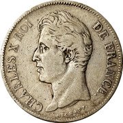 France 5 Francs Charles X 1830 M KM# 728.9 CHARLES X ROI DE FRANCE. MICHAUT. coin obverse France 5 Francs Charles X 1830 M KM# 728.9 CHARLES X ROI DE FRANCE. MICHAUT. coin obverse