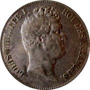 France 5 Francs Louis Philips I 1830 W KM# 735.13 LOUIS PHILIPPE I ROI DES FRANÇAIS. N. P. TIOLIER coin obverse France 5 Francs Louis Philips I 1830 W KM# 735.13 LOUIS PHILIPPE I ROI DES FRANÇAIS. N. P. TIOLIER coin obverse