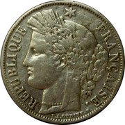 France 5 Francs Ceres 1850 BB KM# 761.2 REPUBLIQUE FRANÇAISE. E. A. OUDINE. F. coin obverse France 5 Francs Ceres 1850 BB KM# 761.2 REPUBLIQUE FRANÇAISE. E. A. OUDINE. F. coin obverse