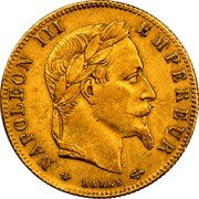 France 5 Francs Napoleon III 1863 A KM# 803.1 NAPOLEON III EMPEREUR BARRE coin obverse France 5 Francs Napoleon III 1863 A KM# 803.1 NAPOLEON III EMPEREUR BARRE coin obverse
