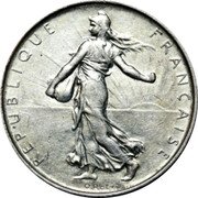 France 5 Francs The Sower 1963 KM# 926 REPUBLIQUE FRANÇAISE O. ROTY coin obverse France 5 Francs The Sower 1963 KM# 926 REPUBLIQUE FRANÇAISE O. ROTY coin obverse