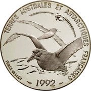 France 5 Francs 150th Anniversary the Death of Jules Dumont d'Urville 1992 Proof KM# 1007 TERRES AUSTRALES ET ANTARCTIQUES FRANÇAISES PONCE-BUQUOY 1992 coin reverse France 5 Francs 150th Anniversary the Death of Jules Dumont d'Urville 1992 Proof KM# 1007 TERRES AUSTRALES ET ANTARCTIQUES FRANÇAISES PONCE-BUQUOY 1992 coin reverse