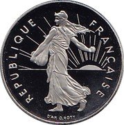 France 5 Francs The Sower 2000 KM# 926a.2 REPUBLIQUE FRANÇAISE D'AP. O.ROTY coin obverse France 5 Francs The Sower 2000 KM# 926a.2 REPUBLIQUE FRANÇAISE D'AP. O.ROTY coin obverse