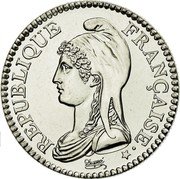 France 5 Francs "La Liberte" by Dupre 2000 KM# 1965 RÉPUBLIQUE FRANÇAISE DUPRÉ coin reverse France 5 Francs "La Liberte" by Dupre 2000 KM# 1965 RÉPUBLIQUE FRANÇAISE DUPRÉ coin reverse