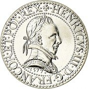 France 5 Francs Frank of Henry III 2000 KM# 1963 HENRICVS III D G FRANCOR ET POL REX 1577 coin reverse France 5 Francs Frank of Henry III 2000 KM# 1963 HENRICVS III D G FRANCOR ET POL REX 1577 coin reverse