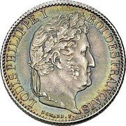 France 50 Centimes Louis Philippe I 1845 B Mintage included in KM#741.2 KM# 768.2 LOUIS PHILIPPE I ROI DES FRANÇAIS DOMARD. F. coin obverse France 50 Centimes Louis Philippe I 1845 B Mintage included in KM#741.2 KM# 768.2 LOUIS PHILIPPE I ROI DES FRANÇAIS DOMARD. F. coin obverse