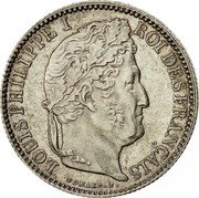 France 50 Centimes Louis-Philippe I 1847 A KM# 768.1 LOUIS PHILIPPE I ROI DES FRANÇAIS DOMARD.F. coin obverse France 50 Centimes Louis-Philippe I 1847 A KM# 768.1 LOUIS PHILIPPE I ROI DES FRANÇAIS DOMARD.F. coin obverse