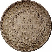 France 50 Centimes Louis-Napoleon Bonaparte 1850 A KM# 769.1 LIBERTE EGALITE FRATERNITE 50 CENT. 1850 A coin reverse France 50 Centimes Louis-Napoleon Bonaparte 1850 A KM# 769.1 LIBERTE EGALITE FRATERNITE 50 CENT. 1850 A coin reverse