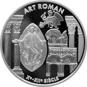 France 6.55957 Francs European Art Styles. Roman Art 1999 Proof KM# 1245 ART ROMAN XE - XIIE SIECLE coin reverse France 6.55957 Francs European Art Styles. Roman Art 1999 Proof KM# 1245 ART ROMAN XE - XIIE SIECLE coin reverse