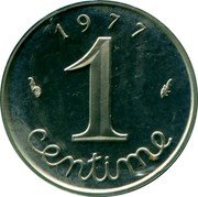 France Centime Wheat ears 1977 KM# 928 1977 1 CENTIME coin reverse France Centime Wheat ears 1977 KM# 928 1977 1 CENTIME coin reverse