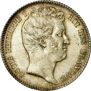 France Franc Louis Philippe I 1831 K KM# 742.7 LOUIS PHILIPPE I. ROI DES FRANÇAIS. TIOLIER coin obverse