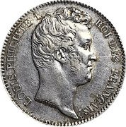 France Franc Louis Philippe I 1831 M KM# 742.9 LOUIS PHILIPPE I ROI DES FRANÇAIS TIOLIER coin obverse