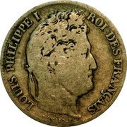 France Franc Louis Philippe I 1834 W KM# 748.13 LOUIS PHILIPPE I ROI DES FRANÇAIS DOMARD. F. coin obverse France Franc Louis Philippe I 1834 W KM# 748.13 LOUIS PHILIPPE I ROI DES FRANÇAIS DOMARD. F. coin obverse