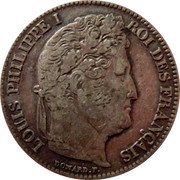 France Franc Louis Philippe I 1835 A KM# 748.1 LOUIS PHILIPPE I ROI DES FRANÇAIS DOMARD F. coin obverse France Franc Louis Philippe I 1835 A KM# 748.1 LOUIS PHILIPPE I ROI DES FRANÇAIS DOMARD F. coin obverse