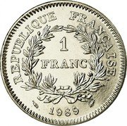 France Franc 200th Anniversary of the Estates-General 1989 KM# 967 REPUBLIQUE FRANÇAISE. 1 FRANC 1989 coin obverse France Franc 200th Anniversary of the Estates-General 1989 KM# 967 REPUBLIQUE FRANÇAISE. 1 FRANC 1989 coin obverse