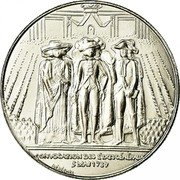 France Franc 200th Anniversary of the Estates-General 1989 KM# 967 CONVOCATION DES ÉTATS GÉNÉRAUX 5 MAI 1789 BÉRÉCHEL coin reverse France Franc 200th Anniversary of the Estates-General 1989 KM# 967 CONVOCATION DES ÉTATS GÉNÉRAUX 5 MAI 1789 BÉRÉCHEL coin reverse