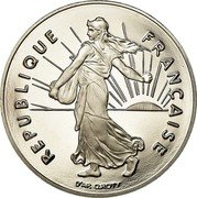 France Franc The Sower 1991 KM# 925.2 REPUBLIQUE FRANÇAISE D'AP. O.ROTY coin obverse France Franc The Sower 1991 KM# 925.2 REPUBLIQUE FRANÇAISE D'AP. O.ROTY coin obverse