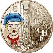 France 1-1/2 Euro 200th Birthday dramatist Victor Hugo 2002 Proof KM# 1332 GA VRO CH E coin reverse France 1-1/2 Euro 200th Birthday dramatist Victor Hugo 2002 Proof KM# 1332 GA VRO CH E coin reverse