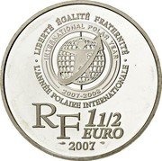 France 1-1/2 Euro International Polar Year. Paul-Emile Victor 2007 Proof KM# 1473 LIBERTÉ ÉGALITÉ FRATERNITÉ INTERNATIONAL POLAR YEAR 2007-2008 L'ANNÉE POLAIRE INTERNATIONALE RF 1 1/2 EURO 2007 coin obverse France 1-1/2 Euro International Polar Year. Paul-Emile Victor 2007 Proof KM# 1473 LIBERTÉ ÉGALITÉ FRATERNITÉ INTERNATIONAL POLAR YEAR 2007-2008 L'ANNÉE POLAIRE INTERNATIONALE RF 1 1/2 EURO 2007 coin obverse