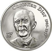 France 1-1/2 Euro 50th Anniversary of the Death of Christian Dior 2007 Proof KM# 1488 CHRISTIAN DIOR 1905-1957 RF coin obverse France 1-1/2 Euro 50th Anniversary of the Death of Christian Dior 2007 Proof KM# 1488 CHRISTIAN DIOR 1905-1957 RF coin obverse