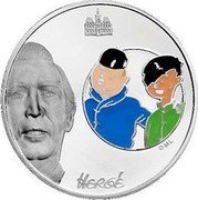 France 1-1/2 Euro 100th Anniversary of Georges Remi. Tintin and Chang 2007 Proof KM# 1507 HERGÉ ML coin reverse France 1-1/2 Euro 100th Anniversary of Georges Remi. Tintin and Chang 2007 Proof KM# 1507 HERGÉ ML coin reverse
