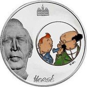 France 1-1/2 Euro 100th Anniversary of Georges Remi. Tintin and the Professor Calculus 2007 Proof KM# 1505 HERGÉ ML coin reverse France 1-1/2 Euro 100th Anniversary of Georges Remi. Tintin and the Professor Calculus 2007 Proof KM# 1505 HERGÉ ML coin reverse